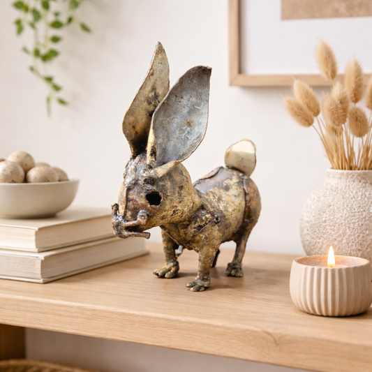 Scrap Metal Garden Bunny